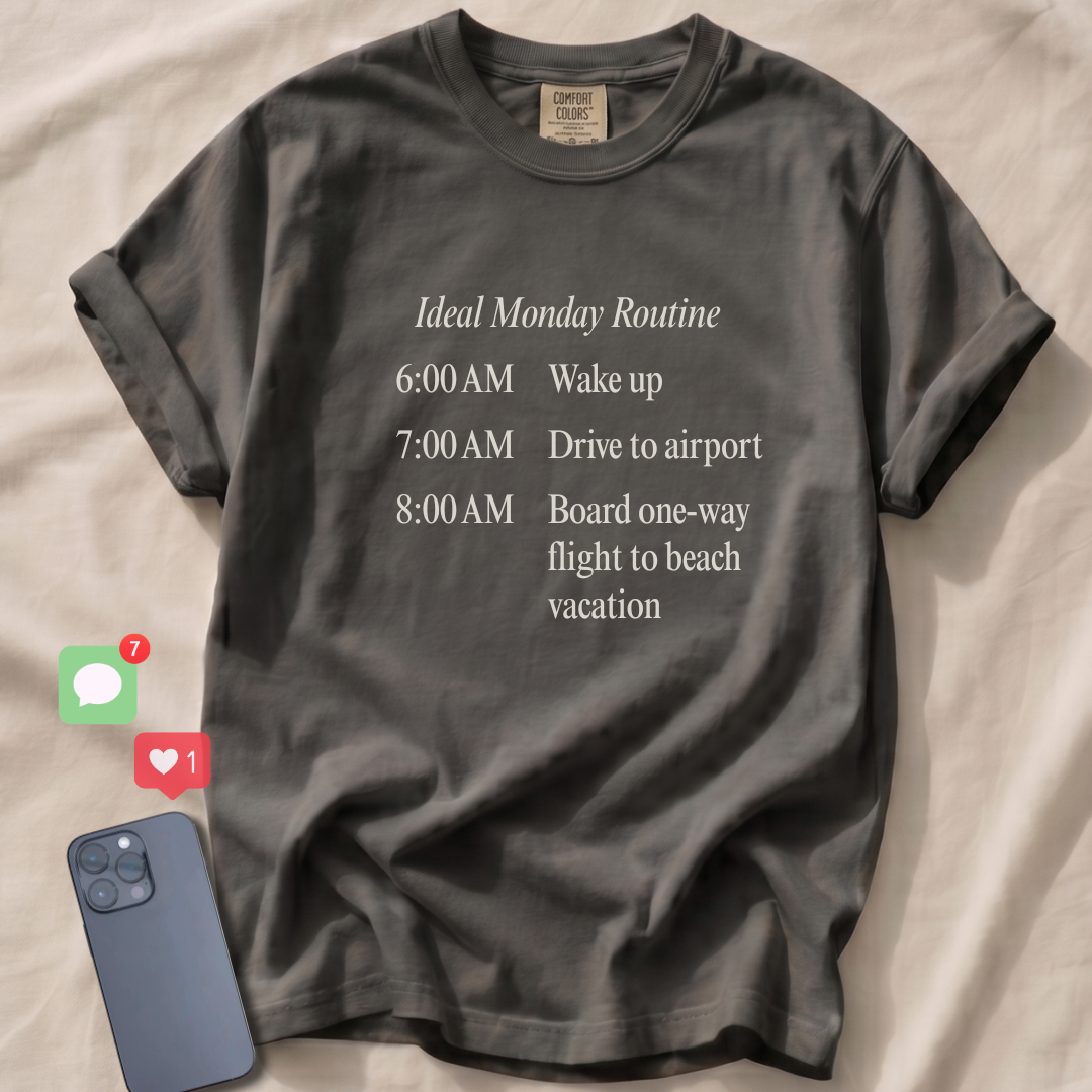 Ideal Monday Routine T-Shirt